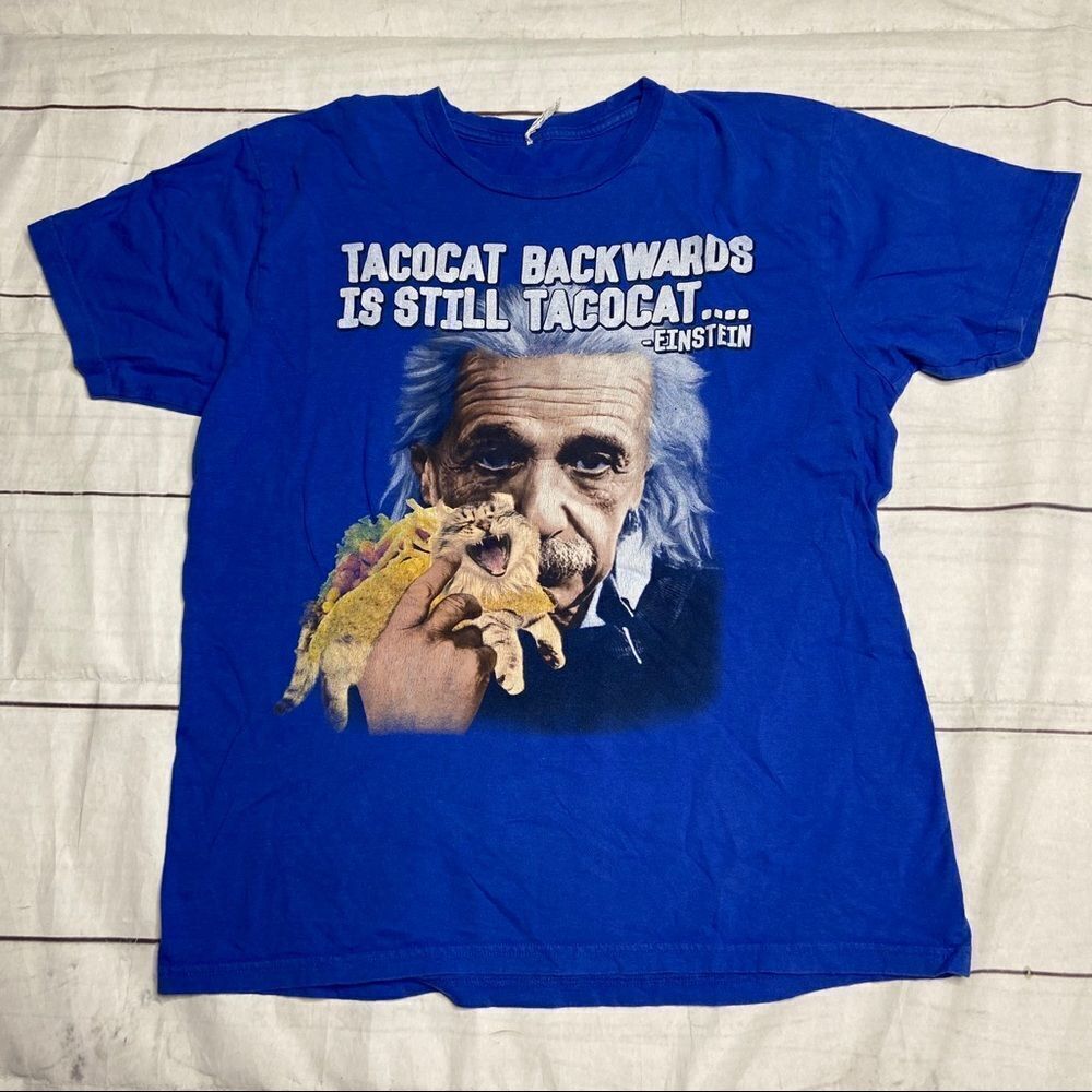 Tacocat Einstein graphic tee medium